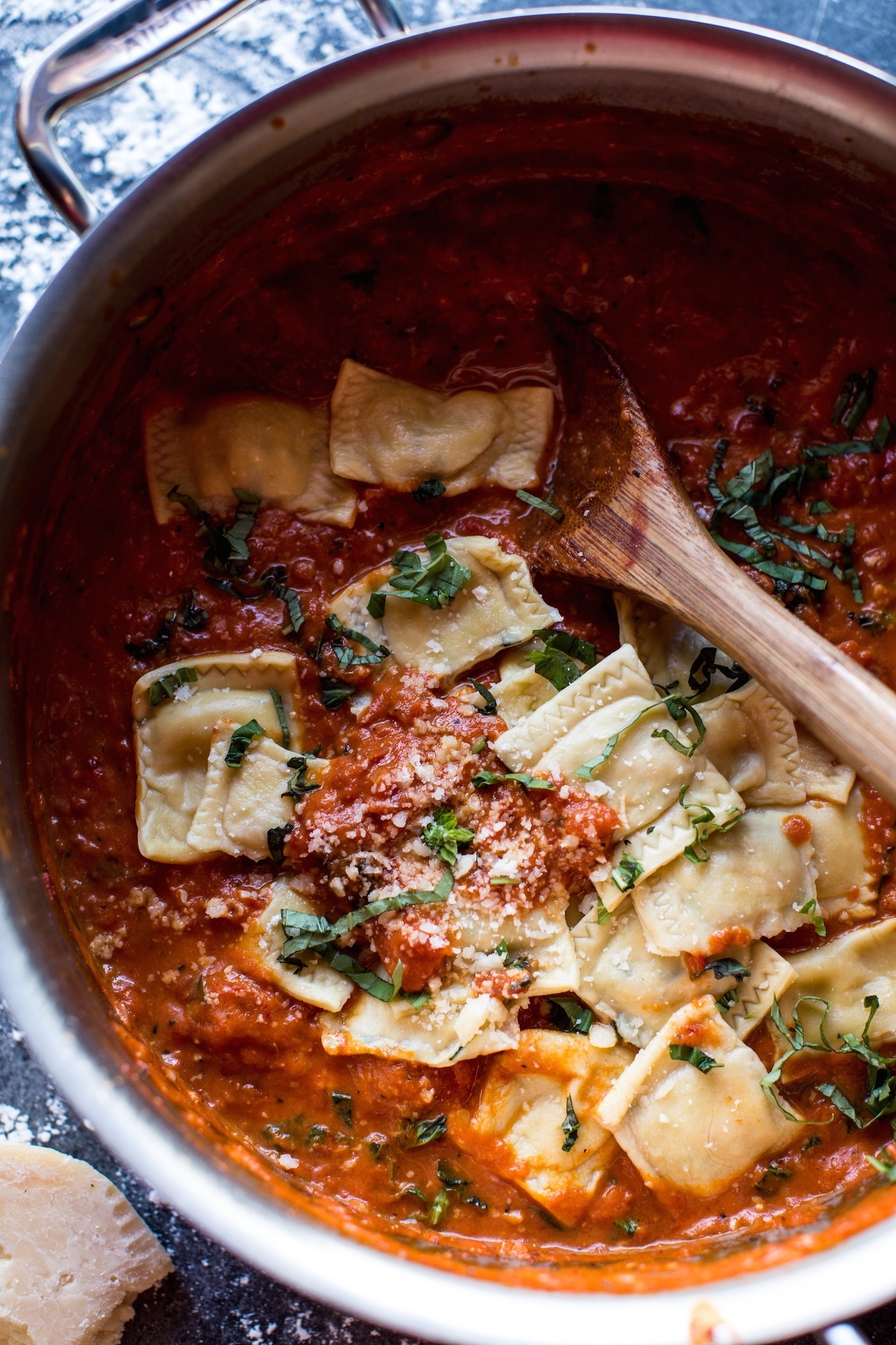 Brown Butter Lobster Ravioli with Tomato Cream Sauce | Half Baked ...