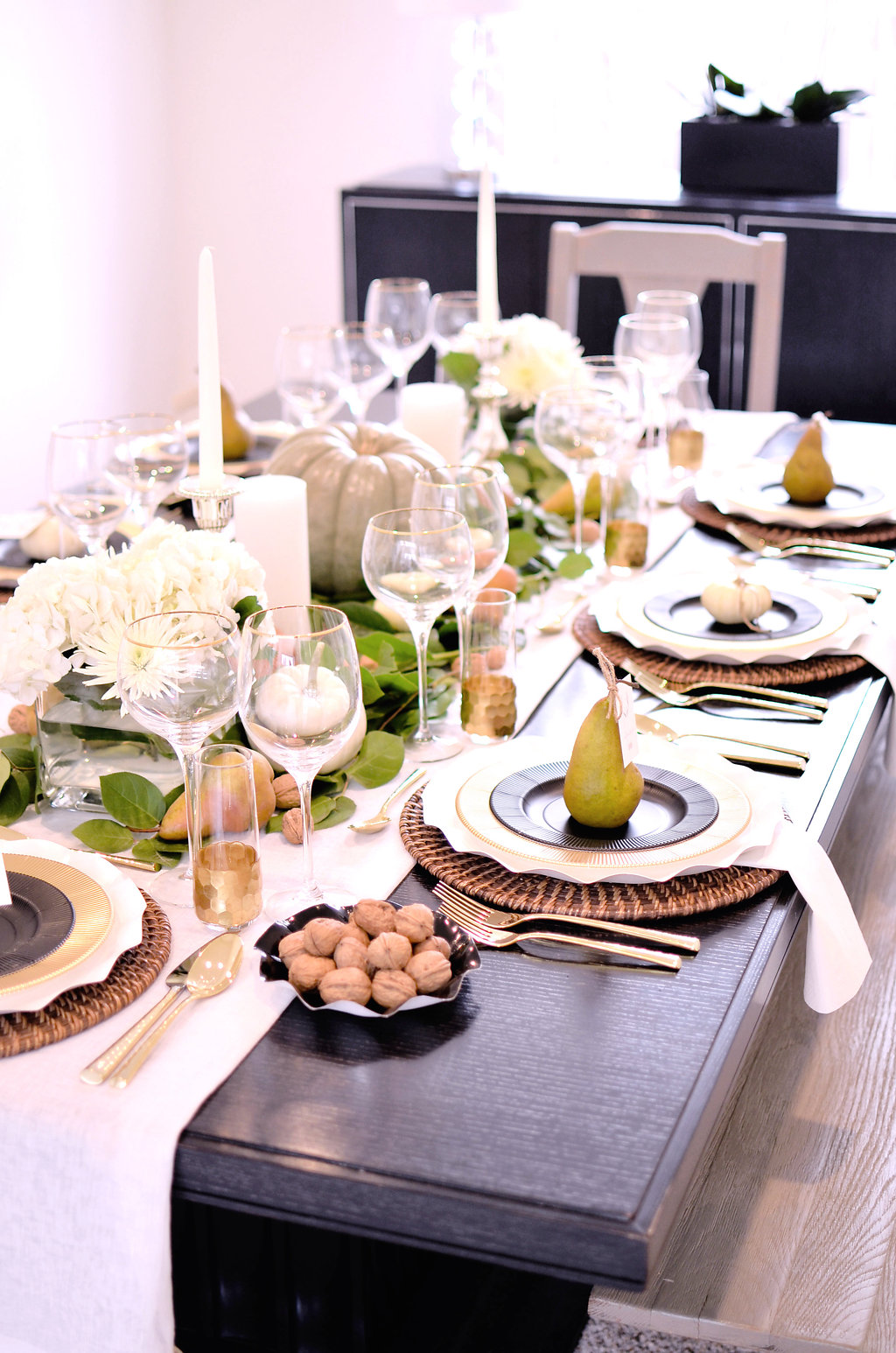 Family Heirloom Recipe Placemates: Thanksgiving Table Setting