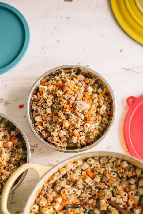 Homemade Dog Food with Ground Turkey Sweet Potatoes