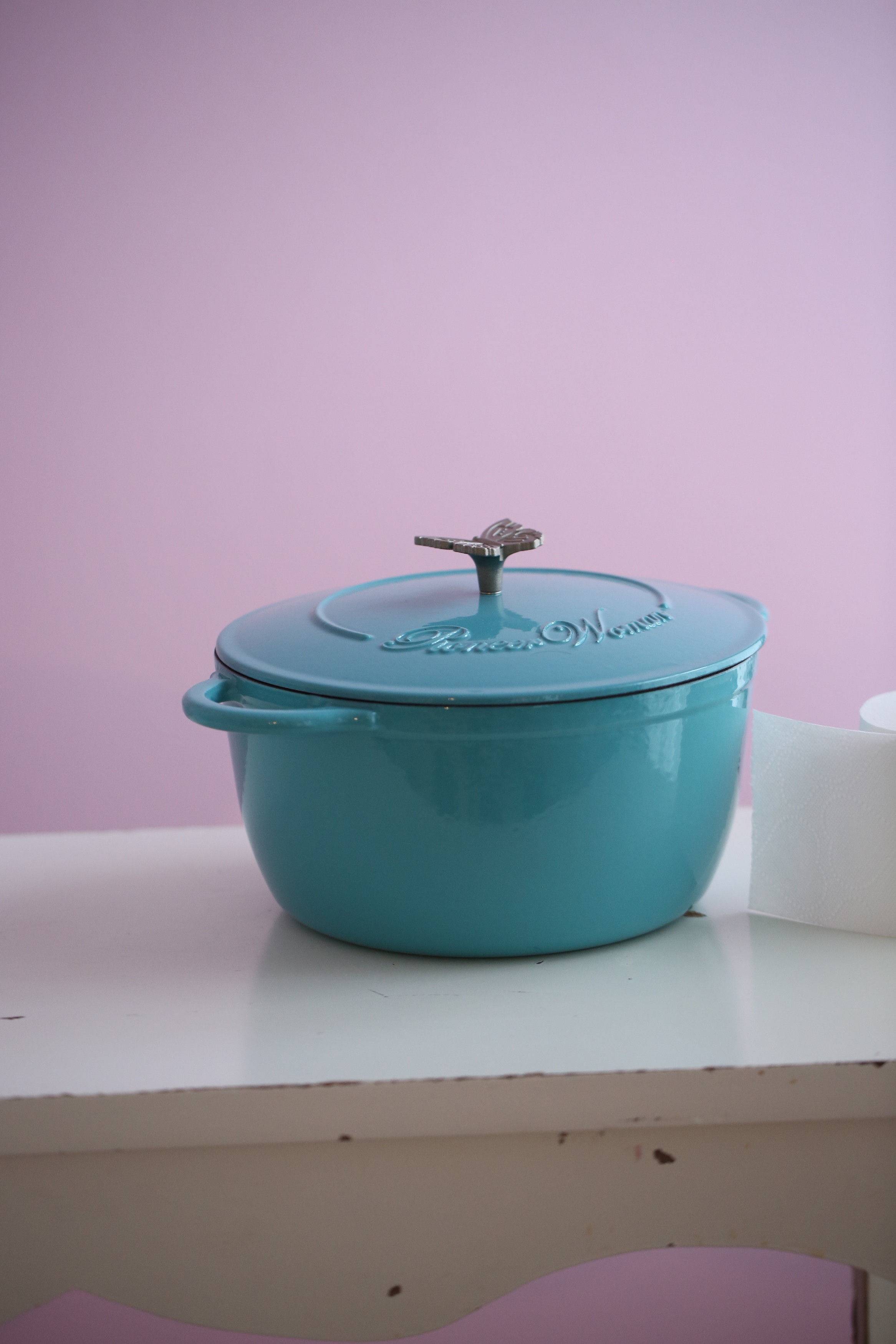 The Pioneer Woman Timeless Beauty 5-Quart Dutch Oven, Turquoise