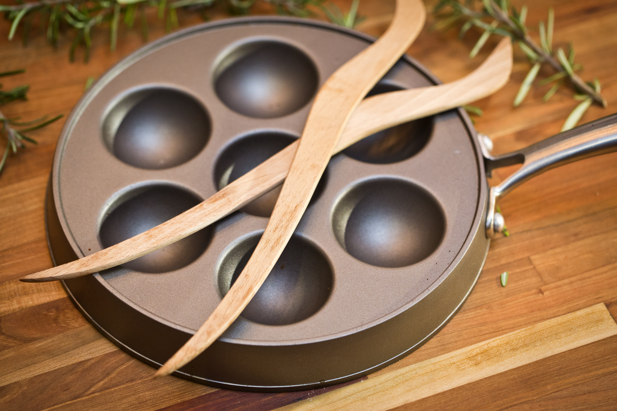 Ebelskiver Filled Pancake Pan and Recipes from Nordic Ware