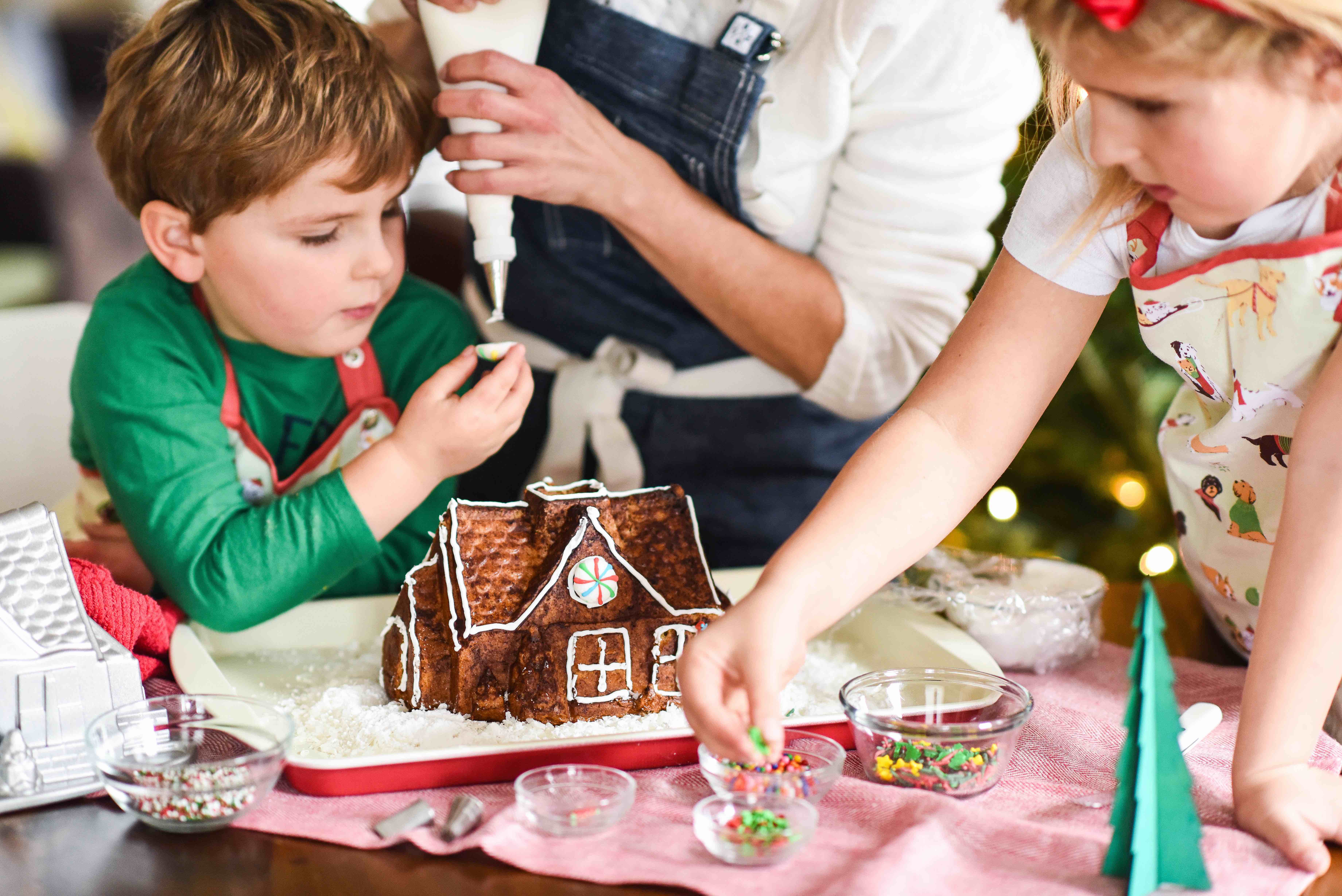 How to Make a Cozy Gingerbread House Bundt Cake - Eleanor Rose Home