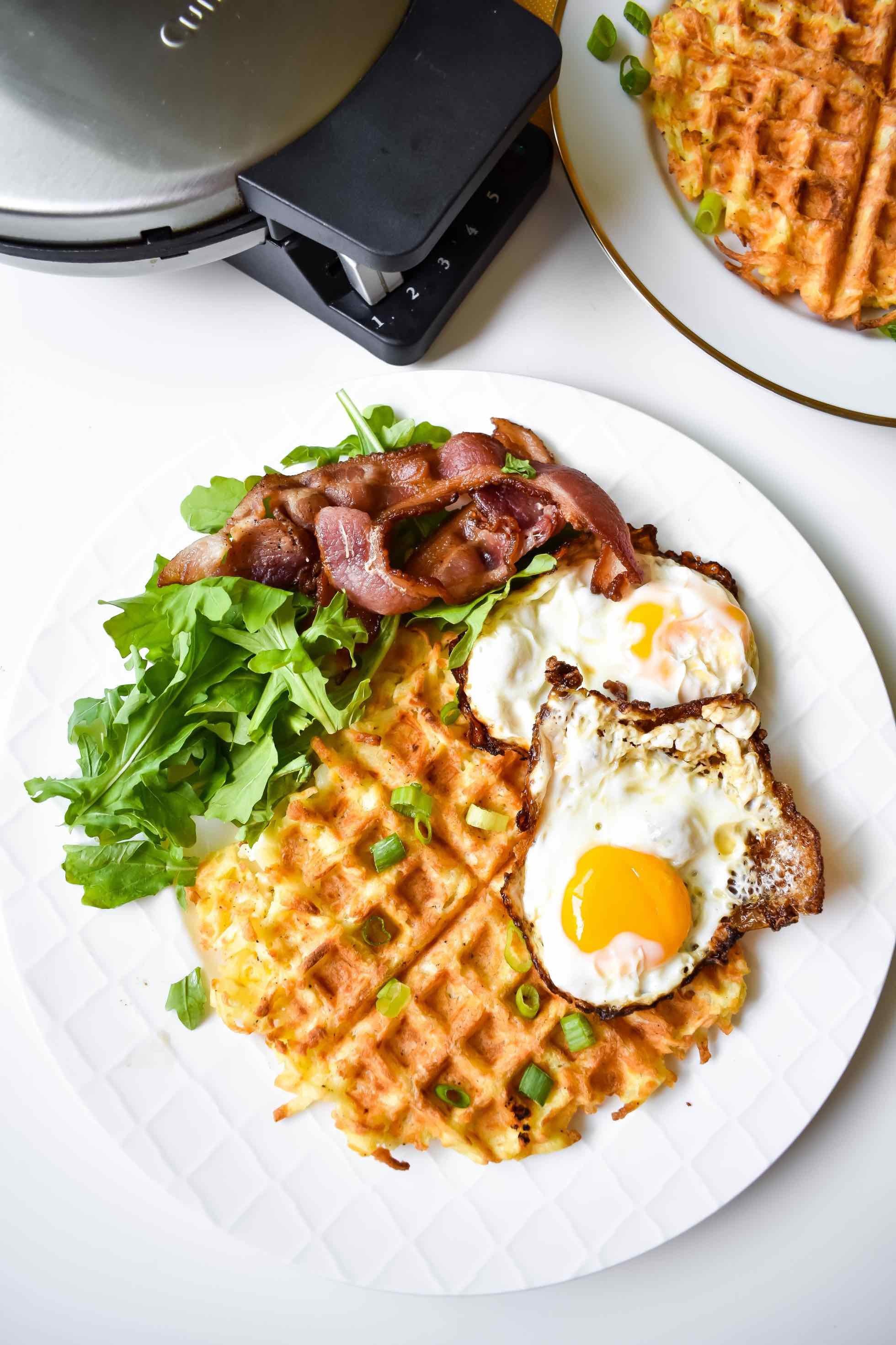 Egg Waffles - Whole30, Paleo, Low Carb, Keto - EASY One Ingredient  Whole30 Breakfast, Keto, Low Carb