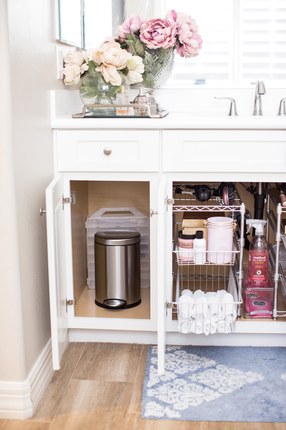 AFANSO Under Sink Organizer, Under Bathroom Cabinet Storage 2 Tier