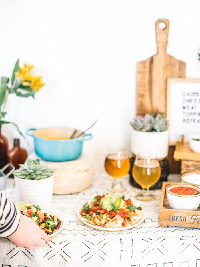 Super Bowl Nacho Bar - The Magical Slow Cooker