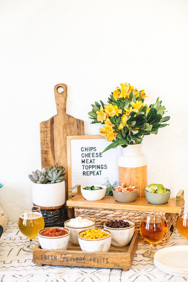 A Tasty Super Bowl Nacho Bar | The Inspired Home