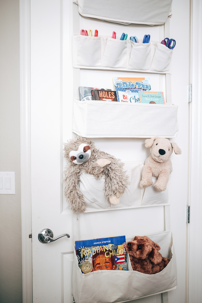 Over the door book organizer sale