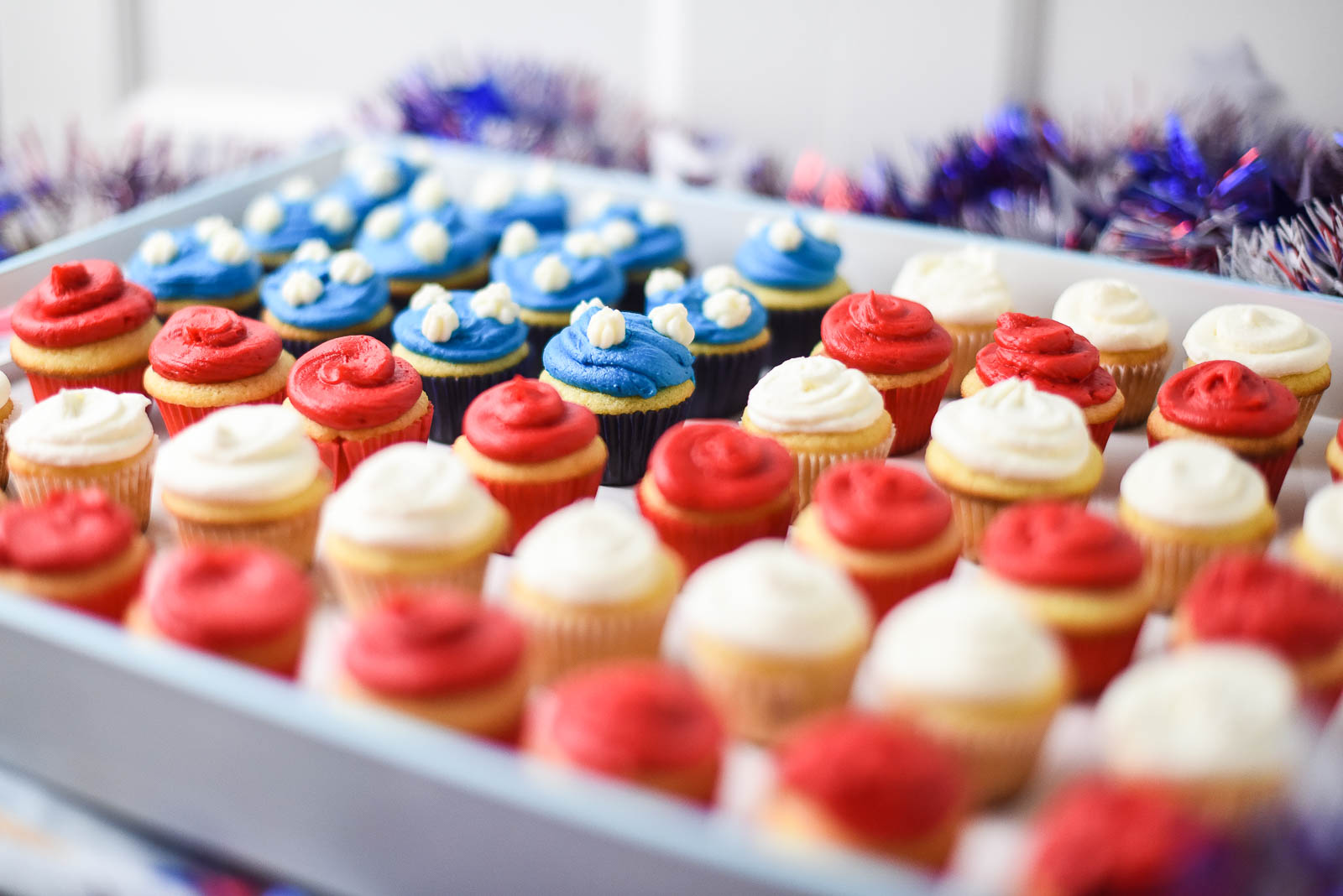 Flag Cupcakes Recipe - The Girl Who Ate Everything