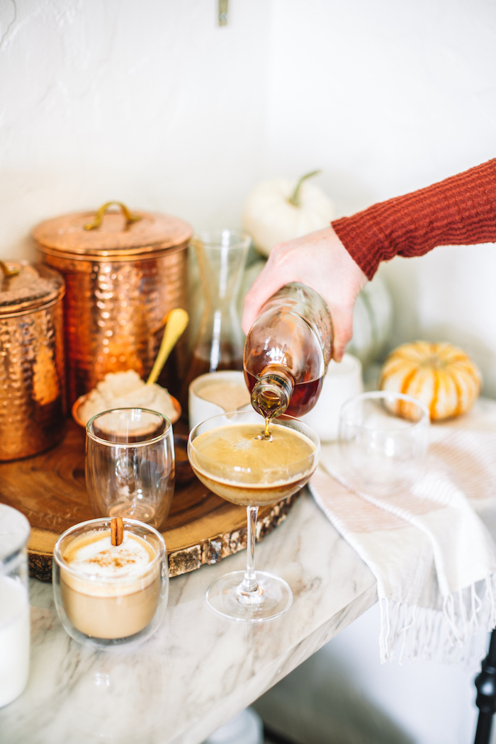 Pumpkin Spice Latte Progress & Stitch Marker Set, PSL, Coffee