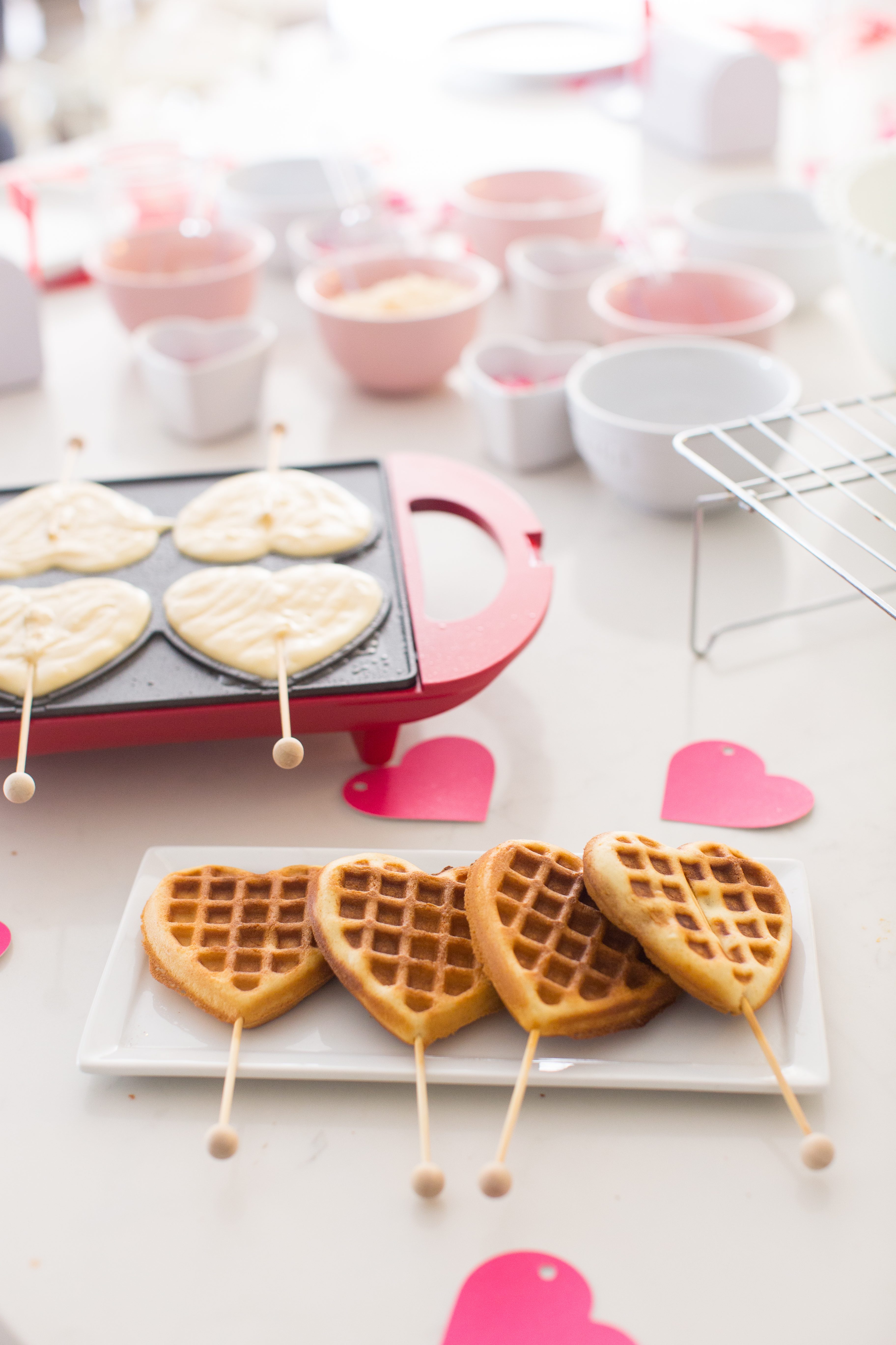 This Mini Heart-Shaped Waffle Maker Has Valentine's Day Breakfast