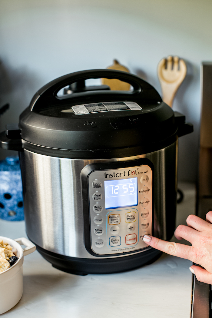 Instant Pot Apple Crisp with Berries - The Busy Baker