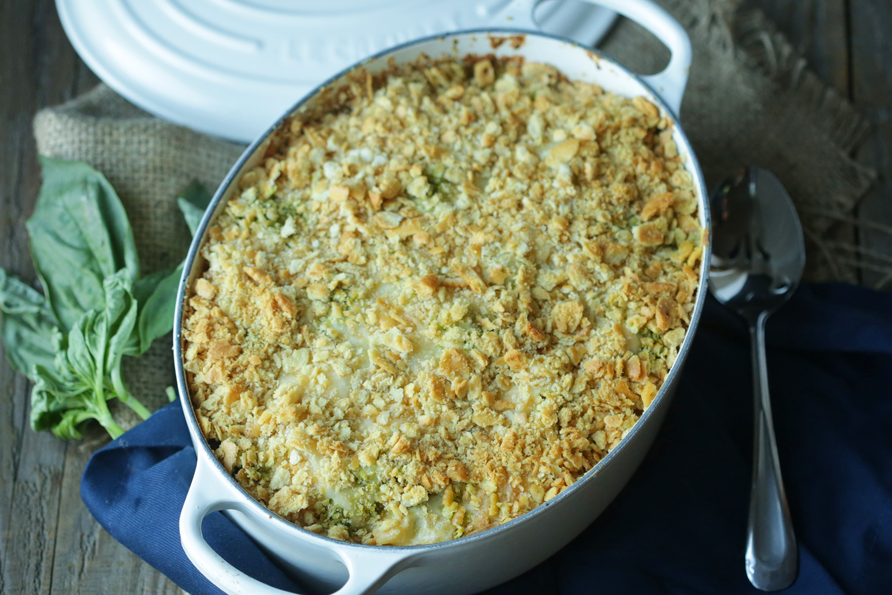 Roasted Chicken & Pesto Mac 'n Cheese | The Inspired Home