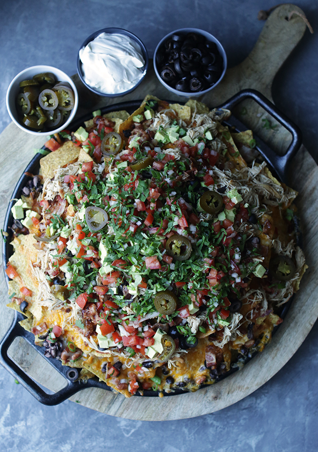 Loaded Skillet Nachos - Diary of A Recipe Collector