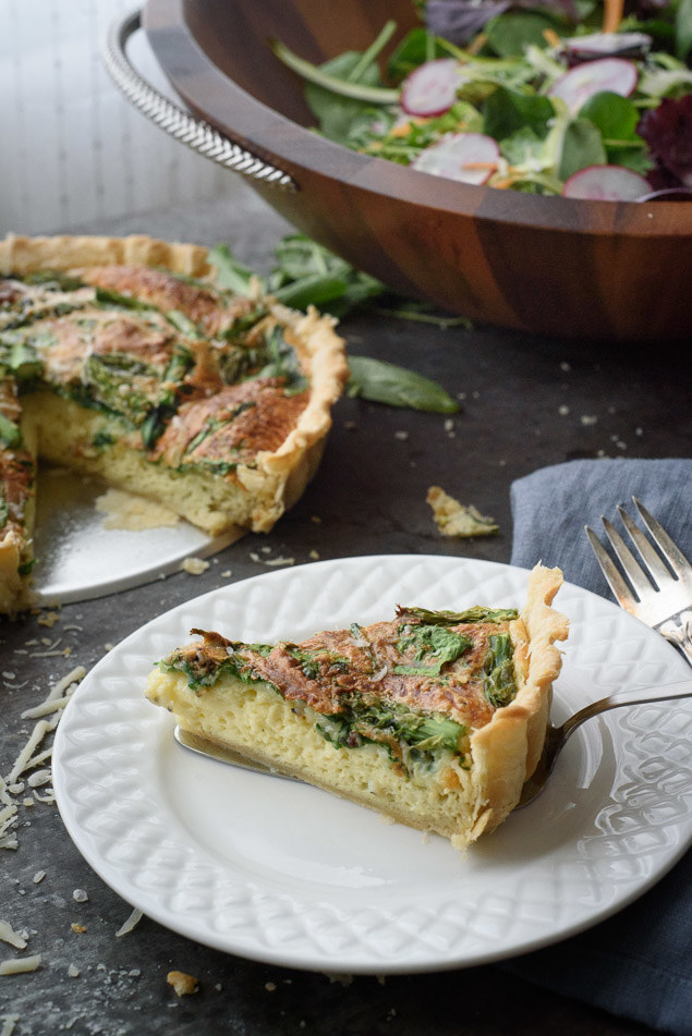 Spring Quiche Ideas: Easy Asparagus Quiche With Fresh Spinach | The ...