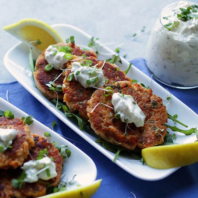 Easy Salmon Patty Recipe with Homemade Tartar Sauce | Billy Parisi ...